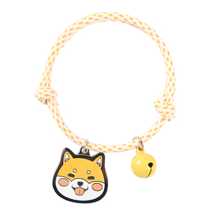 宠物手工项圈猫咪颈圈狗狗脖圈铃铛项链幼猫幼犬防丢牌猫牌狗牌