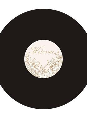 欧式玫瑰婚礼婚房仿真唱片酒吧餐厅新年年会活动迎宾签到装饰摆件