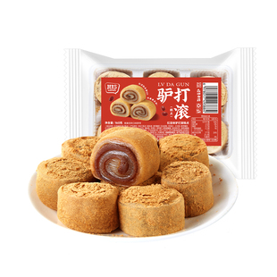 红豆味驴打滚糯米糍粑糕点心豆面卷打糕糯叽叽解馋小零食休闲小吃