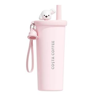 costa保温杯女马年高颜值便携咖啡随行办公大容量吸管杯冰霸杯