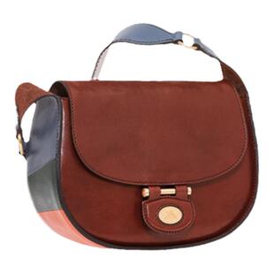 The Bridge/桥牌 DORA系列女士手工牛皮植鞣工艺质感斜挎包单肩包