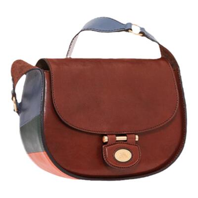 TheBridge桥牌牛皮女士斜挎包