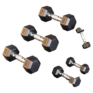 哑铃男士健身家用实心钢铁商用包胶5kg10kg20公斤一对健身房专用