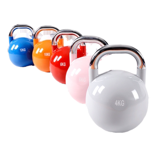 全钢壶铃竞技壶铃ownfit专业比赛壶铃健身房私教壶铃提壶哑铃16kg