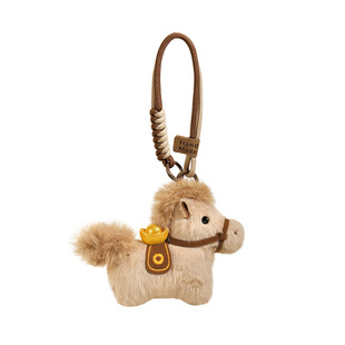 2026新毛绒福气小马挂件公仔钥匙扣新年礼物包挂件马年吉祥物玩偶