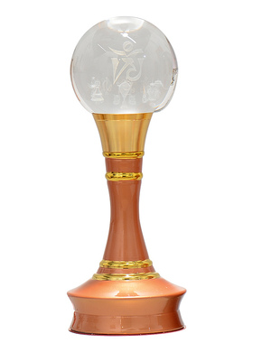 七彩水晶烛台佛堂民族风供灯