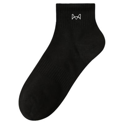 猫人防臭吸汗男士100%纯棉袜子