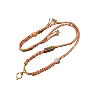 纯手工手搓棉绳项链藏式 佛牌链子挂绳唐卡吊坠链挂绳快拆扣TG290