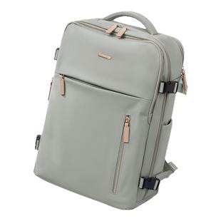 Polo双肩包女大容量出差短途旅行包电脑包17.3寸时尚背包上课书包