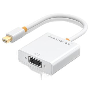 山泽minidp公转VGA\DVI母转换器接头高清笔记本连接显示器投影仪雷电线适用于macbook/surface电脑