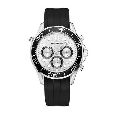 【自营】Katie Ermilio 多功能炫酷三眼腕表小众轻奢休闲男士手表