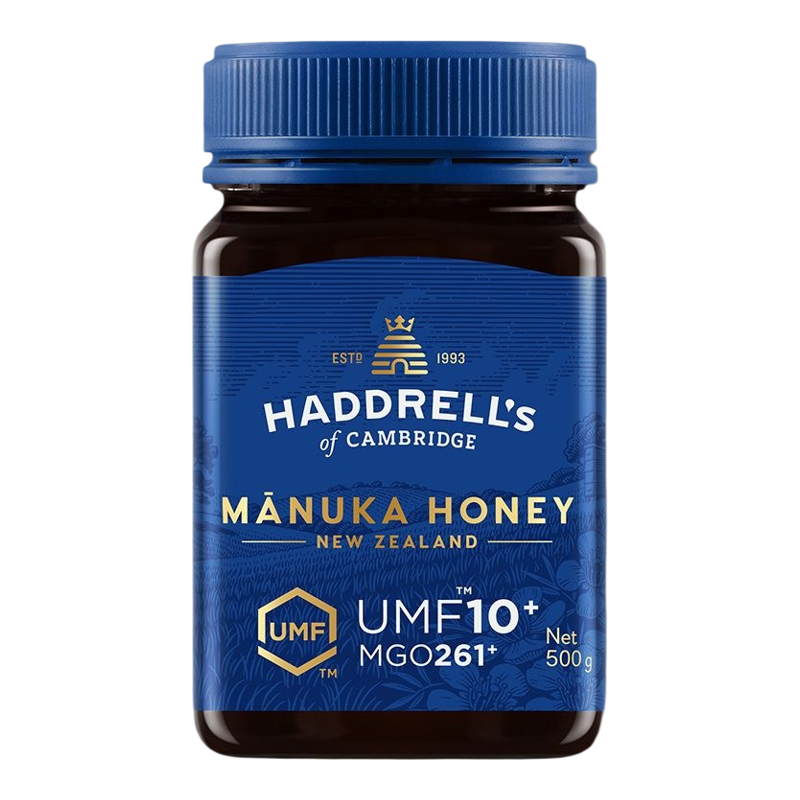 Haddrell's of Cambridge UMF10+麦芦卡蜂蜜500G天然瓶装新西兰版