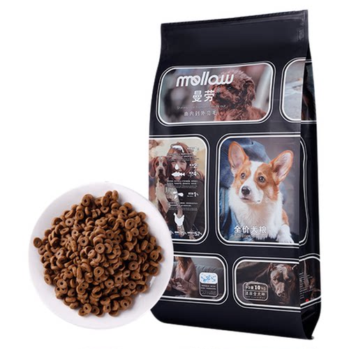 曼劳全价通用宠物营养亮毛犬粮10kg宠物10kg
