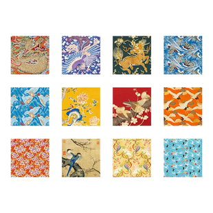 【1件8折】三尺鲤国潮文具织绣贺卡博物文创贺卡生日节日祝福小卡片学生留言卡精致带信封高颜值新年礼物