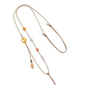 多宝吊坠挂绳手工编织黄金翡翠项链绳专用绳玉坠玉佩平安扣锁骨绳