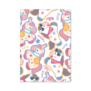 2026年新款马年小马出生证保护套新款马年图案疫苗本保护套卡套