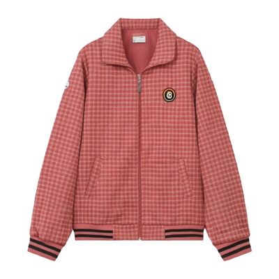 中老年格子新款夹克加厚保暖