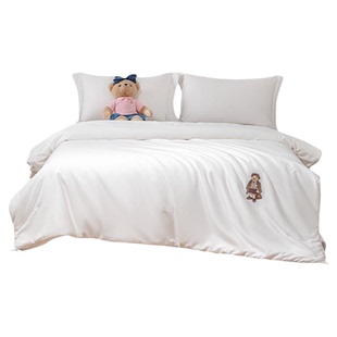 TeenieWeenie60支全棉100桑蚕丝被子冬被芯子母被二合一结婚喜被