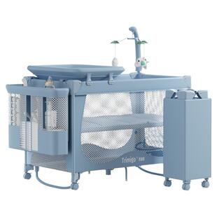 TRIMIGO泰美高宝宝床婴儿床多功能拼接床可移动折叠摇篮床尿布台