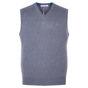 梦特娇[100%山羊绒/专柜]V领背心男秋冬无袖针织马甲RM245401