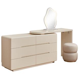 全友家居现代简约卧室小户型转角梳妆台2026新款斗柜一体化妆桌