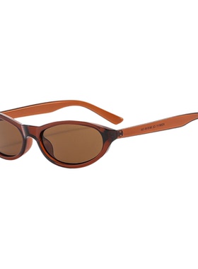 欧美ins同款窄框超A墨镜女