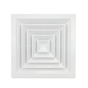 塑钢ABS方形散流器防结露滴水中央空调四面方形回形出风口百叶