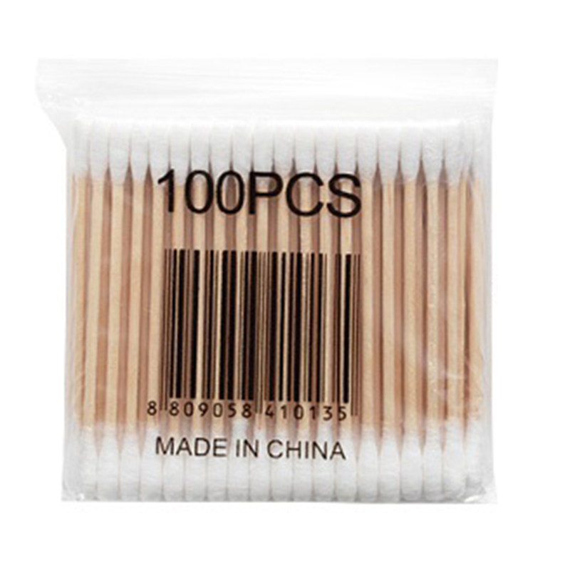 家用双头棉竹棒圆头棉球棉签