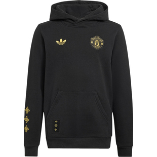 Adidas/阿迪达斯正品三叶草大童休闲连帽套头宽松运动卫衣JM5570