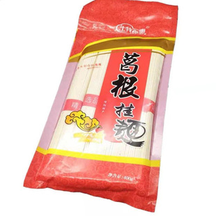 大别山野生葛根挂面400g营养早餐面信阳新县土特产葛根面条小麦面