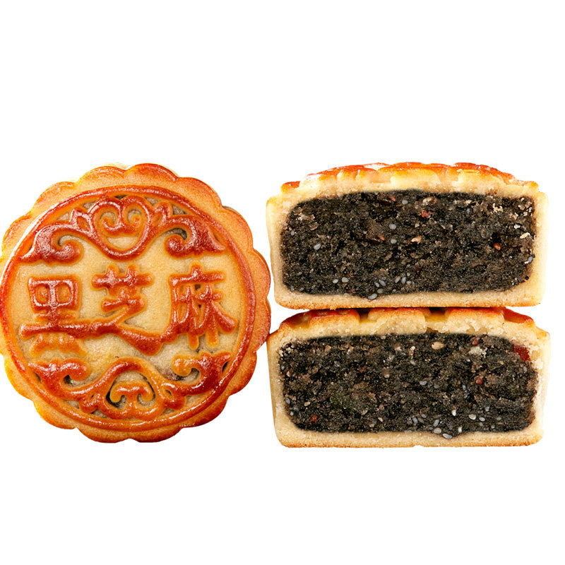 老式黑芝麻月饼散装儿时味道