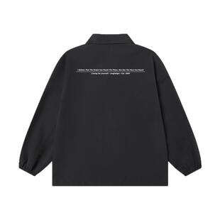 丛林老虎美式厚板胶印字母翻领外套男士通勤户外防风防水教练夹克