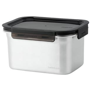 乐扣乐扣保鲜盒316不锈钢水果便当盒密封食品级冰箱外带盒长方形