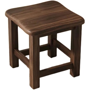 实木小凳子家用方凳简约中式小椅子靠背椅子创意小木凳客厅小板凳