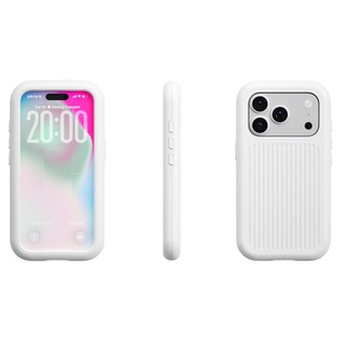 GENTLE BOMB iPhone Y2K纯白手机壳 千禧美学 复古未来主义 磁吸壳 苹果 纯色简约 高街 亚文化 霓虹电子