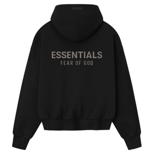 Fear of God Essentials 25春夏 Drop2 LOGO拉丝烫标印花连帽卫衣