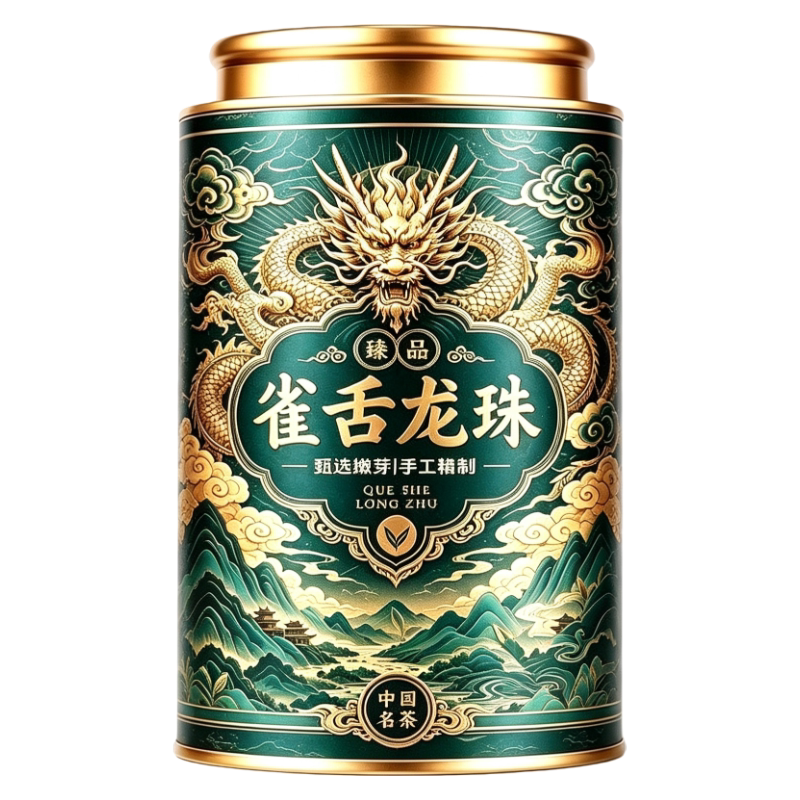 雀舌龙珠2026明前嫩绿高山芽茶手工揉珠高端茶叶礼盒罐装支持试喝