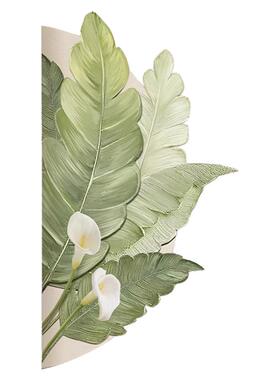 绿植入户玄关适合大白墙的装饰画