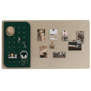 洞洞毛毡板照片墙背景板挂墙面粘相片框展示羊毛毡版墙贴软木板免打孔愿景拍立得墙壁装饰创意书桌文化留言板