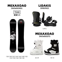 Шпон (Команда) + Крепления (Черные) + Ботинки