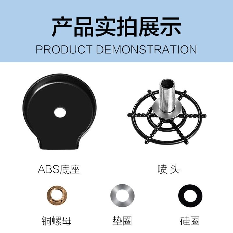 跨境商用吧台嵌入式按压冲洗不锈钢洗家用自动水槽喷头高压器杯