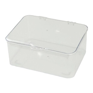 翻盖式桌面收纳盒透明亚克力防尘整理盒卧室宿舍办公室带盖杂物筐