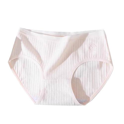 内裤纯棉女抗菌无痕女生100%全棉夏季2024新款女士短裤头三角中腰