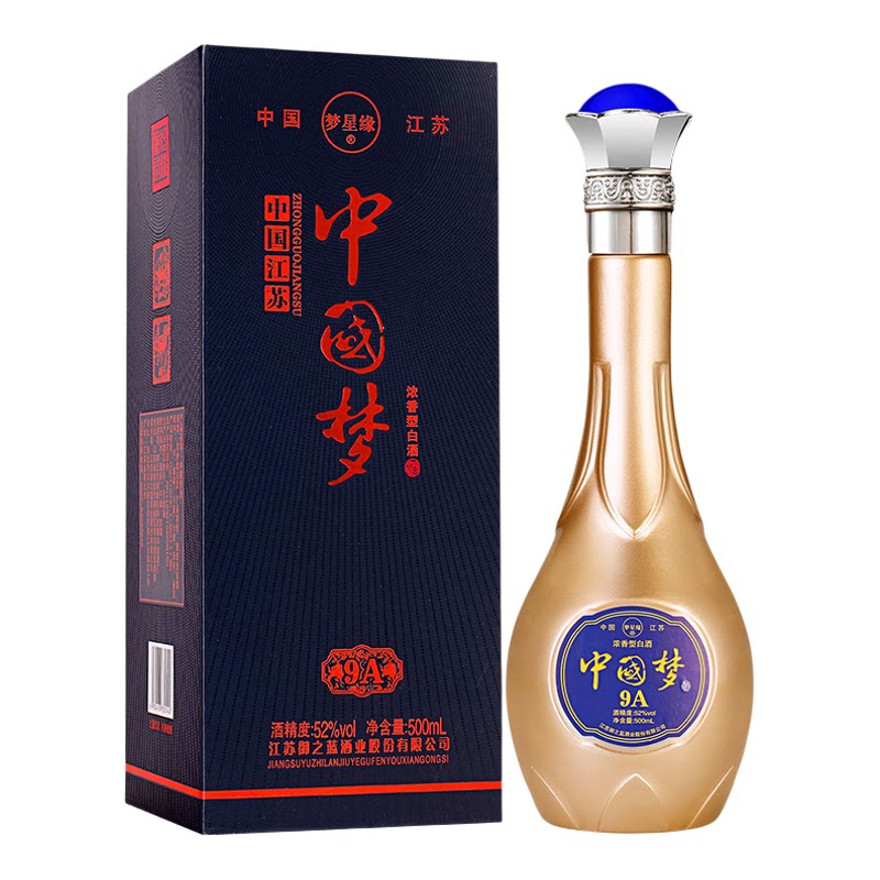 中国梦白酒整箱礼盒装浓香型瓶4白酒/调香白酒