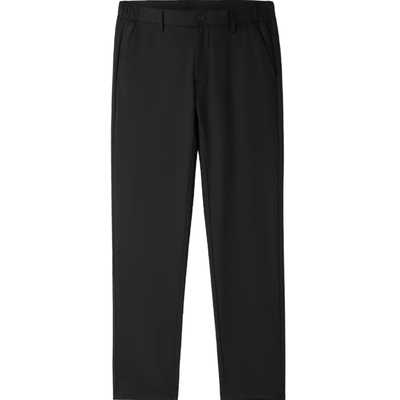 海澜之家时尚绣花修身休闲裤男