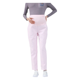 护理部主任孕妇护士裤加厚大码全托腹可调节松紧腰白蓝粉色护士服