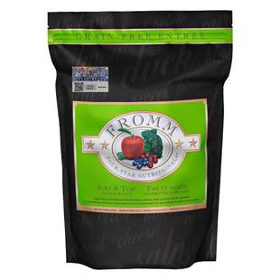 【自营】Fromm福摩无谷三文鱼鸡鸭蔬菜全猫粮10LB绿福摩 调理肠胃