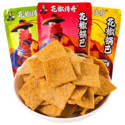卧龙花椒锅巴休闲食品108g×3袋