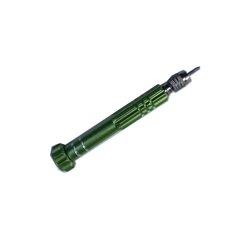 新品羽毛球拍胶粒换护线管钉边取拔钉器工具铝合金绿色