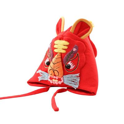 阿卡虎头鞋帽手工刺绣diy材料包